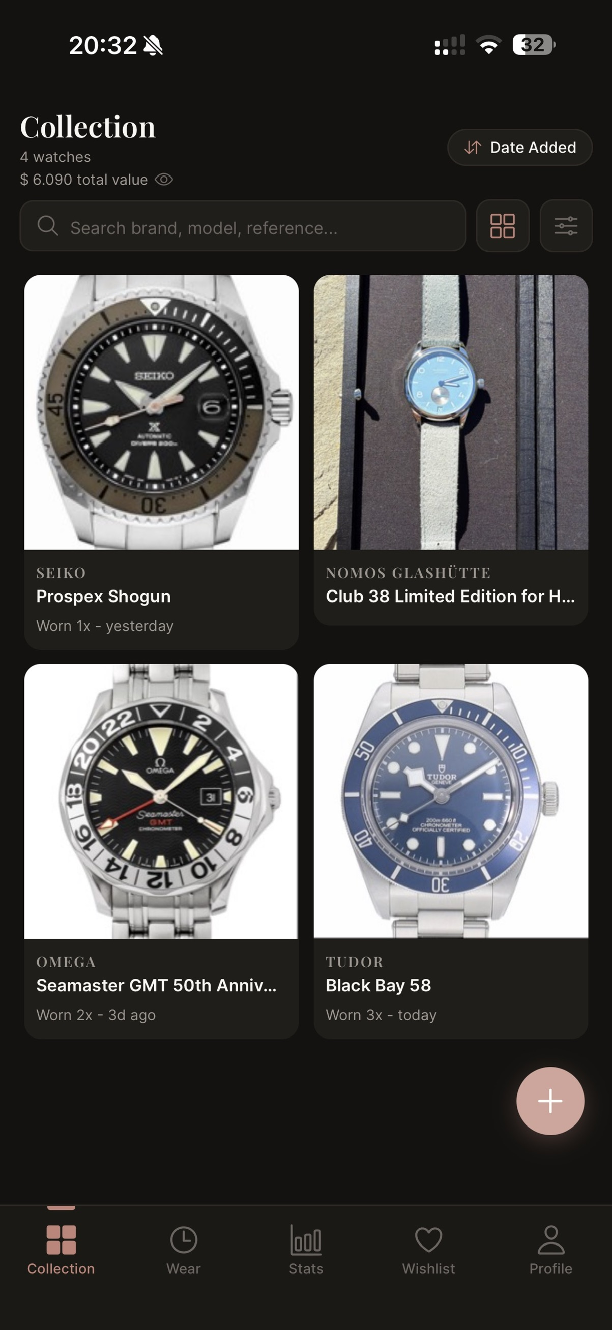 Collection grid view